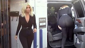 X17 EXCLUSIVE - Kim Kardashian Wears Pants So Tight You Can See Through Them!