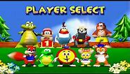 Diddy Kong Racing all characters player Select