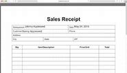 How to Write an Itemized Sales Receipt Form