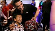 Roman Reigns receives a special message from the kids of Children's Health of Dallas