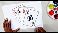 How to draw Playing Cards easy