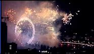 London fireworks on New Year's Eve