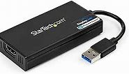 StarTech.com USB 3.0 to HDMI Adapter, 4K 30Hz UHD, USB to HDMI Display Adapter, External Adapter for Mac & Windows
