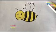 How to draw a bee.