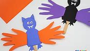 Crafts By Ria - Flying Handprint bat craft with free...