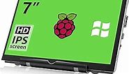 HAMTYSAN Raspberry Pi Screen, 7 Inch Portable Monitor External Display 800x480 IPS Screen Small HDMI Monitor for Raspberry Pi 400/4/3/2/Zero/B/B+ Jetson Nano Win11/10/8/7 (Non-Touch)