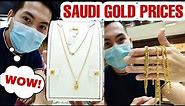 SAUDI GOLD SETS PRICES | NEW GOLD DESIGNS, DAMASCUS GOLD! 18K 21K 22K 24K PRICE PER GRAM