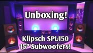 Klipsch SPL-150 15" Home Theater Subwoofer : UNBOXING
