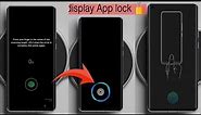 indisplay Fingerprint Animation app lock 🔐 ! Set Every Android Smartphone 📲 2023 Latest