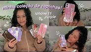 minha coleção de capinhas!! iphone 11 purple 💜