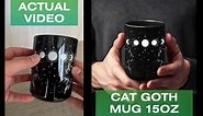Black Cat Mug Cat Coffee Mug Cat Lover Gifts For Women Funny Goth Coffee Mug - Cat Mom Mug Christmas Gifts For Cat Lovers Witchy Gifts For Women - Witchy Gifts For Goths Black Cat Coffee Mug (15Oz)