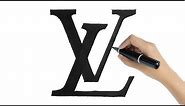 How to Draw the Louis Vuitton Logo (LV)