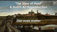 "View of Hulst" - A Dutch Art Reproduction in the City Hall