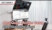 Best Quad Monitor Setup for Traders and Analysts - Save Workspace and Stay Clear Mind - AVLT-DM36-1