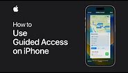 How to limit your iPhone to one app with Guided Access | Apple Support