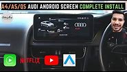 Audi A4/A5/Q5 10.25" Android Screen Install (Full Install) Wireless CarPlay / Youtube / Netflix.