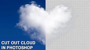 Photoshop tutorial: How to cut out cloud in Photoshop