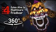 360°| Eaten Alive by Nightmare Fredbear - Five Nights at Freddy's 4 [SFM] (VR Compatible)
