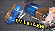 9V Duracell Alkaline Battery Leakage