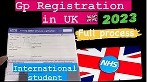 How to get register with GP in UK?🇬🇧| NHS registration| International student
