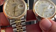 Rolex Datejust Steel Yellow Gold MOP Diamond Mens Watch 16233 Review | SwissWatchExpo