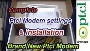 how to install brand new ptcl modem Unboxing & Review / Complete ptcl modem settings & Configuration