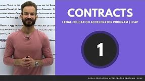How to Approach a Contract Law Fact Pattern: Introduction to Contracts