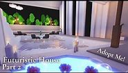 Aesthetic Modern Luxury - Futuristic Home - PART 2 - Speed Build and Tour - ADOPT ME!