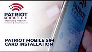 Patriot Mobile SIM card installation