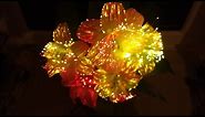 Modern LED fibre optic flowers.