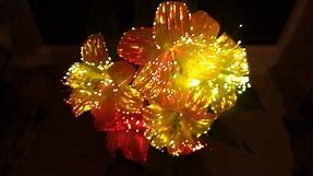 Modern LED fibre optic flowers.