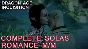 Dragon Age Inquisition: Solas Romance with male Inquisitor - All Cutscenes (Bi Solas Mod)