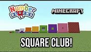 Numberblocks Square Club | Minecraft (1 to 100)