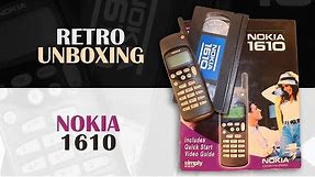 Nokia 1610 (1996) - Retro unboxing and review. (Including instructional VHS cassette)