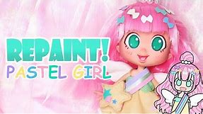 Repaint! Pastel Girl Shopkins Shoppies Doll Custom