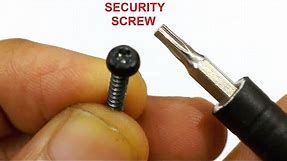 How to Open a Torx Security Screw with regular screwdriver