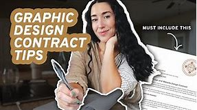 Graphic Design Contract Tips *MUST KNOW*
