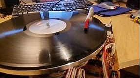 Sansui P-M7 linear turntable with track detection calibration and test