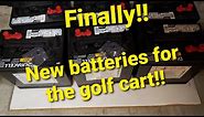 Replacing the batteries in the EzGo golf cart