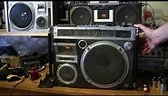 JVC RC-550JW Mono radio cassette boombox review El Diablo Ten Inch Woofer