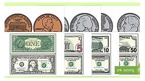 U.S. Coins and Bills Cutouts