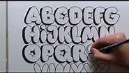 How To Draw Bubble Letters - Step By Step Tutorial (2023)
