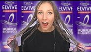 L'OREAL ELVIVE PURPLE SHAMPOO REVIEW AND DEMO | WHICH IS THE BEST PURPLE SHAMPOO?