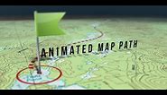 Animated Map Path (After Effects template)