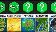 Gaming Map Size Comparison (2021)