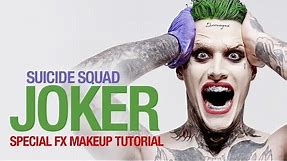 Suicide Squad Joker special fx makeup tutorial