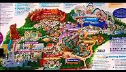 Disney California Adventure Maps Over the Years #5 DCA 20 Years Anniversary - Please see video #6!