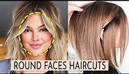 Most Flattering Haircuts for Round Faces