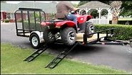 ATV Side Load Ramps on a PJ Utility Trailer