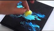 How To Draw Blue Galaxy | Acrylic Painting Tutorial | Galaxy Painting Ideas